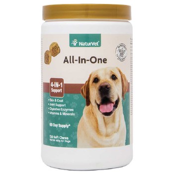 NaturVet All-In-One Soft Chews 120ct