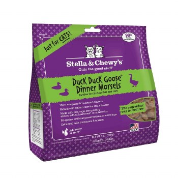 Stella &amp; Chewy's Cat Freeze-Dried Raw Duck Duck Goose Dinner Morsels 9oz