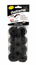 Five Star Pet Black Waste Bags Scented 120ct