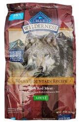 Blue Wilderness Rocky Mountain Recipe with Red Meat and Wholesome Grains 28lb