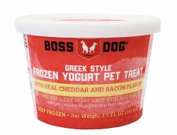 Boss Dog Greek Style Frozen Yogurt for Pets Bacon and Cheddar 3.5oz