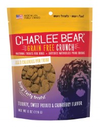 Charlee Bear Grain Free Crunch Turkey, Sweet Potato & Cranberry Treat 8oz