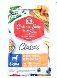 Chicken Soup for the Soul Dog Classic Adult Chicken, Turkey and Brown Rice Recipe 28lb