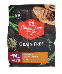 Chicken Soup for the Soul Cat All Life Stages Grain Free Chicken and Legumes Recipe 4lb