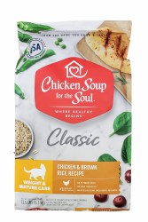 Chicken Soup for the Soul Cat Classic Weight and Mature Care Chicken and Brown Rice 13.5lb