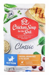 Chicken Soup for the Soul Cat Classic Kitten Chicken and Brown Rice Recipe 13.5lb