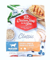 Chicken Soup for the Soul Dog Classic Mature Care Chicken, Turkey and Brown Rice Recipe 4.5lb