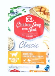 Chicken Soup for the Soul Dog Classic Adult Weight Care Brown Rice, Chicken and Turkey Recipe 28lb