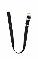 Coastal Black Nylon Collar 18"