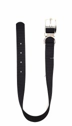 Coastal Black Nylon Collar 20"