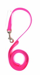 Coastal Hot Pink 6 Foot Nylon Leash 5/8"