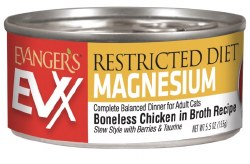 Evanger's EVX Cat Restricted Diet Controlled Magnesium Boneless Chicken in Broth 5.5oz