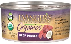 Evanger's Cat Organic Beef Dinner 5.5oz