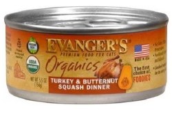 Evanger's Cat Organic Turkey and Butternut Squash Dinner 5.5oz