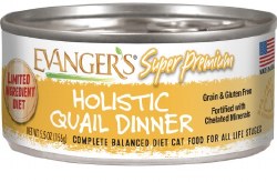 Evanger's Super Premium LID Holistic Quail Dinner Pate 5.5oz