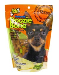 Fido Naturals Doozie Bone Dental Treats Cheese Flavor Tiny 21 Pack