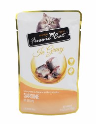Fussie Cat Sardine with Gravy Pouch 2.47oz