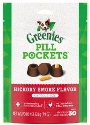Greenies Pill Pockets Treats Hickory Flavor for Capsules 7.9oz