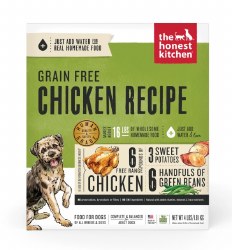 Honest Kitchen Dog Dehydrated Grain Free Chicken Recipe (Force) 4lb
