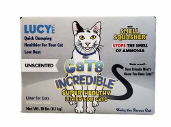 Lucy Pet Cats Incredible Unscented Cat Litter 18lb