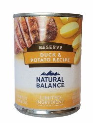 Natural Balance Adult Dog Duck and Potato Formula 13oz