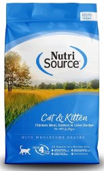 NutriSource Cat & Kitten Chicken Meal, Salmon, and Liver Formula 6.6lb