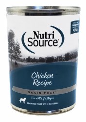 NutriSource Dog Grain-Free Chicken Formula 13oz