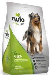 Nulo Dog Grain Free Freestyle High-Meat Kibble for Seniors Trout and Sweet Potato Recipe 4.5lb