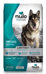 Nulo Dog Grain Free Freestyle High-Meat Kibble Limited +  Puppy and Adult Salmon Recipe 22lb