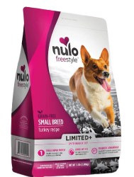 Nulo Dog Grain Free Freestyle High-Meat Kibble Limited+ Small Breed Adult and Puppy Turkey Recipe 4lb