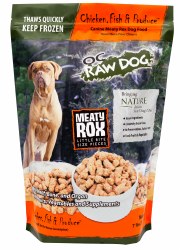 OC Raw Dog Raw Frozen Meaty Rox Chicken, Fish and Produce 7lb