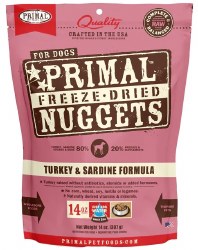 Primal Freeze-Dried Turkey and Sardine Formula 14oz