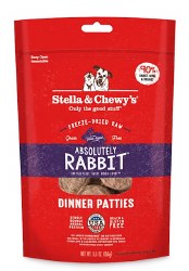 Stella & Chewy's Freeze-Dried Raw Absolutely Rabbit Dinner Patties 5oz