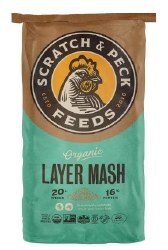 Scratch and Peck Naturally Free Organic Layer Feed 16% for Chickens and Ducks 40lb