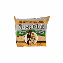 Wildlife Sciences Suet Plus Mealworms and Nuts 11oz