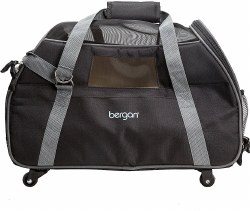 Bergan Comfort Carrier Large Black with Gray with Wheels