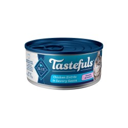 Blue Buffalo Tastefuls Tender Morsels of Chicken in Savory Sauce with Brown Rice 3oz