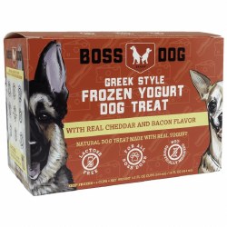 Boss Dog Greek Style Frozen Yogurt for Pets Bacon and Cheddar 4 Pack