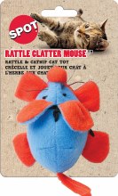 SPOT Cat Rattle Clatter Mouse with Catnip
