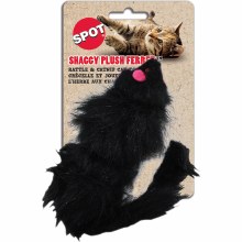 SPOT Cat Shaggy Plush Ferret Rattle and Catnip