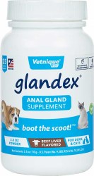 Glandex Anal Gland Powder Supplement for Dogs and Cats with Pumpkin 2.5oz