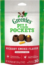 Greenies Pill Pockets Treats Hickory Flavor for Capsules 7.9oz