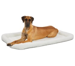 Midwest Quiet Time Deluxe White Bolster Bed 54"