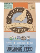 Scratch and Peck Naturally Free Organic Layer Feed 16% for Chickens and Ducks 25lb