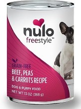 Nulo Dog Grain Free Freestyle Beef, Peas, and Carrots Recipe 13oz