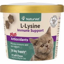 NaturVet L-Lysine - Immune Support for Cats 60ct