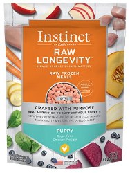 Instinct Raw Longevity Bites Cage-Free Chicken for Puppies Recipe 4lb