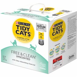 Tidy Cats Free & Clean Unscented Clumping Cat Litter 35lb