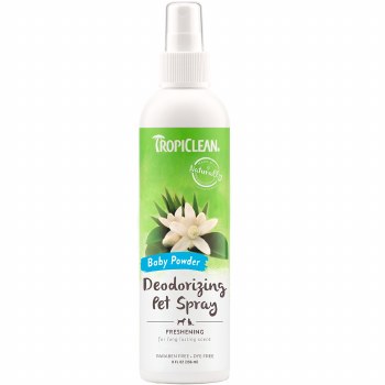 TropiClean Deodorizing Pet Spray in Baby Powder 8oz