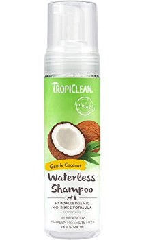 TropiClean Hypoallergenic Waterless Shampoo for Pets in Gentle Coconut 8oz